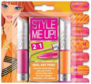 Style Me Up Набор для создания украшений Художественный маникюр 2-в-1 цвет оранжевый розовый