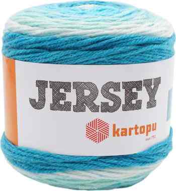 Пряжа для вязания Kartopu "Jersey", цвет: мультиколор (HH1397), 360 м, 200 г, 3 шт