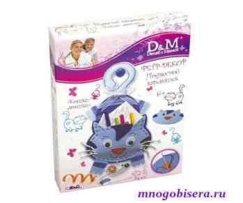 Набор из Фетра "Делаем с Мамой" 3275 Кармашек "Кошки Мышки"