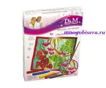 Набор для росписи по шелку "Делаем с Мамой" 32181А Платок "Трпописеский Рай"