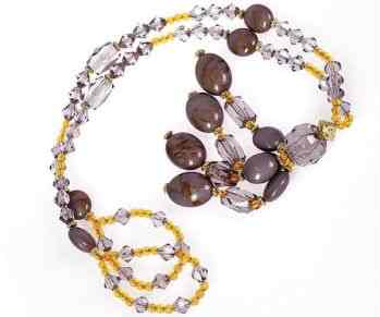 Подхват бусина для штор TBY А 12 цв серый