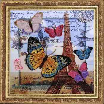 Набор для вышивания BUTTERFLY 107 Привет из Парижа