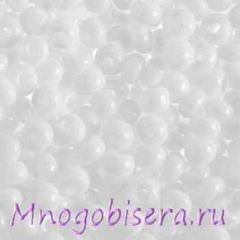 Бисер Preciosa NO 10/0 цв 3050 Chalk White белый мел