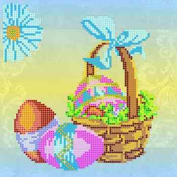 Рисунок на ткани АС 026 Пасхальная корзина