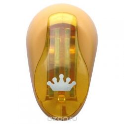 Дырокол фигурный Hobbyboom "Корона", №241, цвет: желтый, 1 см