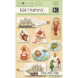 Стикеры-трясучки K&Company "Морские бутылки. Путешествия", 9 шт