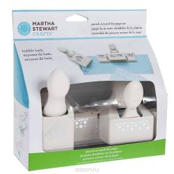 Набор фигурных дыроколов Martha Stewart "Пузырьки", край и угол, 2 шт. EKS-42-60052