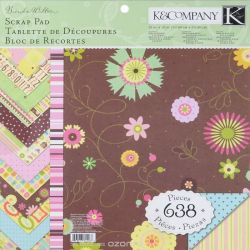 Набор для скрапбукинга K&Company "Дикий шафран", 30,48 см х 30,48 см, 638 украшений