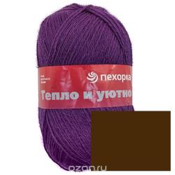 Пряжа для вязания Пехорка "Тепло и уютно", цвет: кора (513), 400 м, 100 г, 5 шт