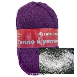 Пряжа "Тепло и уютно" 100гр. 400м. (100% шерсть). 360029_101М_101 М