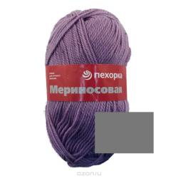 Пряжа для вязания Пехорка "Мериносовая", цвет: серый меланж (96), 200 м, 100 г, 10 шт
