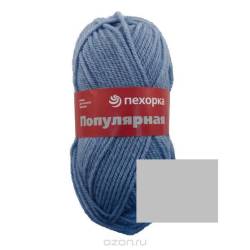 Пряжа для вязания Пехорка "Популярная", цвет: светло-серый (08), 133 м, 100 г, 10 шт