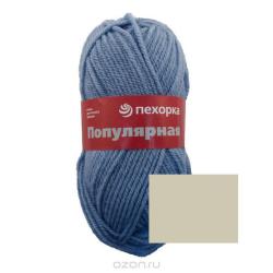 Пряжа для вязания Пехорка "Популярная", цвет: суровый лен (43), 133 м, 100 г, 10 шт