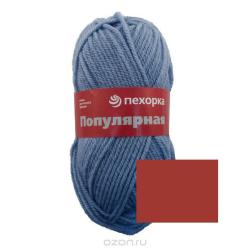 Пряжа для вязания Пехорка "Популярная", цвет: черепица (375), 133 м, 100 г, 10 шт