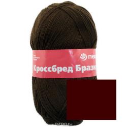 Пряжа для вязания Пехорка "Кроссбред Бразилии", цвет: бордо (323), 500 м, 100 г, 5 шт