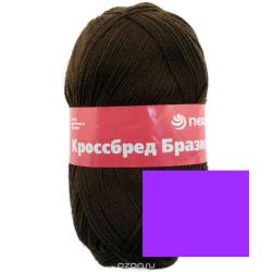 Пряжа для вязания Пехорка "Кроссбред Бразилии", цвет: фиалка (179), 500 м, 100 г, 5 шт