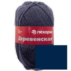 Пряжа для вязания Пехорка "Деревенская", цвет: голубое небо (255), 250 м, 100 г, 10 шт
