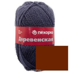 Пряжа для вязания Пехорка "Деревенская", цвет: терракот (31), 250 м, 100 г, 10 шт