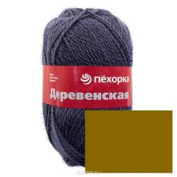Пряжа для вязания Пехорка "Деревенская", цвет: золотистый (44), 250 м, 100 г, 10 шт
