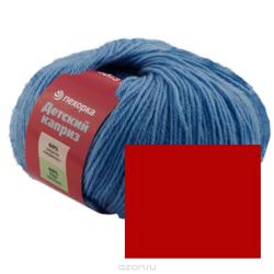Пряжа для вязания Пехорка "Детский каприз", цвет: красный (06), 225 м, 50 г, 10 шт