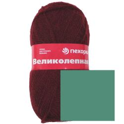 Пряжа для вязания Пехорка "Великолепная", цвет: светлый изумруд (581), 300 м, 100 г, 10 шт