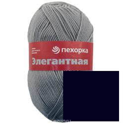 Пряжа для вязания Пехорка "Элегантная", цвет: темно-синий (04), 250 м, 100 г, 10 шт