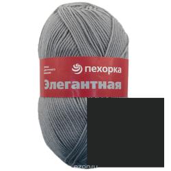 Пряжа для вязания Пехорка "Элегантная", цвет: антрацит (435), 250 м, 100 г, 10 шт