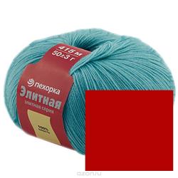 Пряжа для вязания Пехорка "Элитная", цвет: красный (06), 415 м, 50 г, 10 шт
