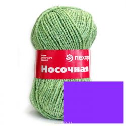 Пряжа для вязания Пехорка "Носочная", цвет: сирень (22), 200 м, 100 г, 10 шт