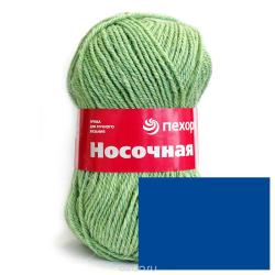 Пряжа для вязания Пехорка "Носочная", цвет: светлая джинса (256), 200 м, 100 г, 10 шт