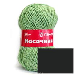 Пряжа для вязания Пехорка "Носочная", цвет: антрацит (435), 200 м, 100 г, 10 шт