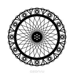 Трафарет Marabu "Wheel Of Flowers", диаметр 28 см