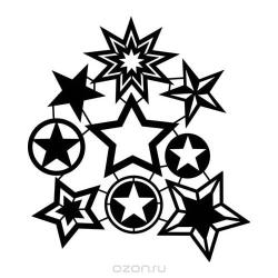 Трафарет Marabu "Star Collection", 30 см х 26 см