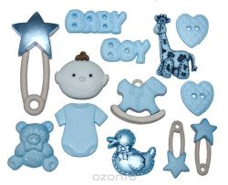 Набор пуговиц и фигурок Dress It Up "Малыши", 13 шт. 7702064