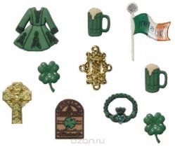 Набор пуговиц и фигурок Dress It Up "Ирландия", 8 шт. 7704085