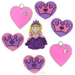Набор пуговиц и фигурок Dress It Up "Ее величество", 7 шт. 7706324