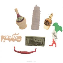 Набор пуговиц и фигурок Dress It Up "Италия", 7 шт. 7704075