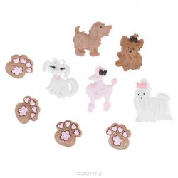 Пуговицы декоративные Dress It Up "Веселые щенки", 9 шт. 7706335