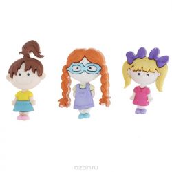 Пуговицы декоративные Dress It Up "Девочки", 3 шт. 7704060