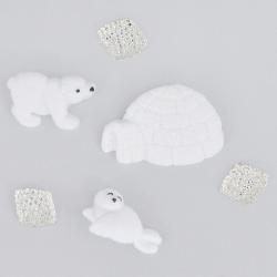 Набор пуговиц и фигурок Dress It Up "Арктика", 6 шт. 7702135