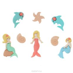 Набор пуговиц и фигурок Dress It Up "Побережье", 8 шт. 7704090
