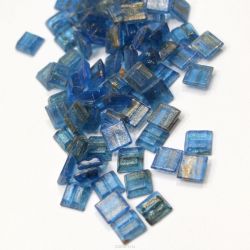 Мозаичная смальта "Голубой топаз", 1 x 1 см, 100 г