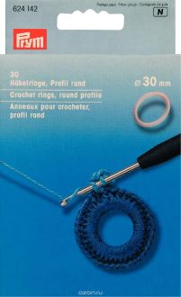 Кольца для обвязывания крючком "Prym", диаметр 3 см, 30 шт