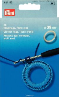 Кольца для обвязывания крючком "Prym", диаметр 3,9 см, 30 шт