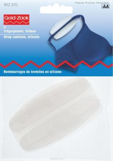 Подушечки под бретели "Prym", силиконовые, цвет: прозрачный, 2 шт
