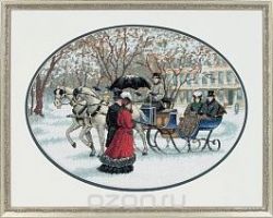 Набор для вышивания крестом Dimensions "Зимнее впечатление", 41 х 30 см