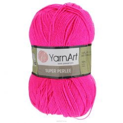 Пряжа для вязания YarnArt "Super Perlee", цвет: ярко-розовый (72), 400 м, 100 г, 5 шт