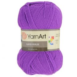 Пряжа для вязания YarnArt "Super Perlee", цвет: яркая сирень (75), 400 м, 100 г, 5 шт