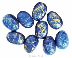 Бусины "Астра", цвет: синий (6-12), 18 мм х 14 мм, 14 шт. 7701034_6-12