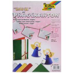 Картон текстурированный Folia "Ангелы", 23 x 33 см, 10 листов